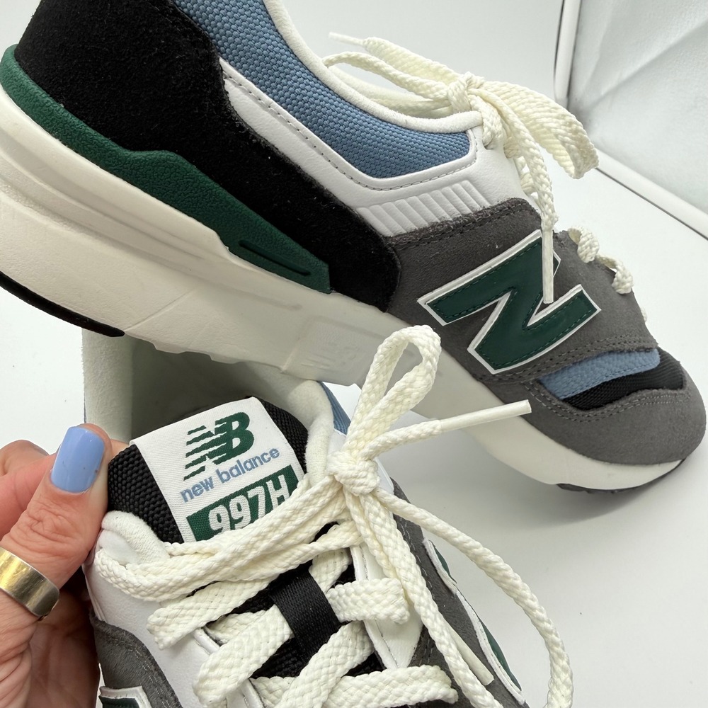 New Balance 997H Grey Green Blue Cordura Sneakers CM997HGL Mens 12